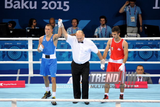 Bakı 2015: Kişilər arasında boks yarışının üçüncü gününə start verilib. Azərbaycan, 18 iyun 2015